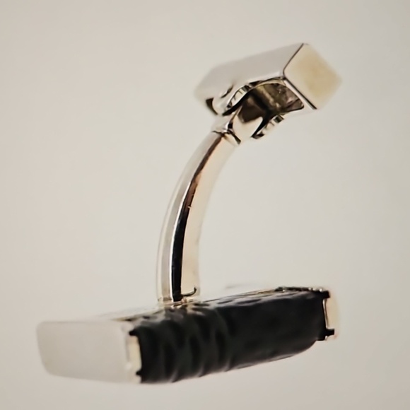 Louis Vuitton Damier Infini Cufflinks with Matching Leather Case - Picture 8 of 11